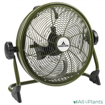 8712184054862 BESTRON AOD12ACCU LI-ION VLOERVENTILATOR 35 CM GROEN 25 WATT