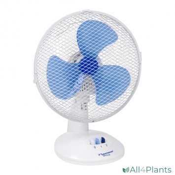 8712184052486 BESTRON DDF27W BUREAUVENTILATOR 27 CM WIT 30 WATT