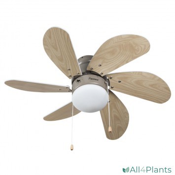 8712184009961 BESTRON DC30T PLAFONDVENTILATOR MET VERLICHTING 75 CM HOUT 50 WATT