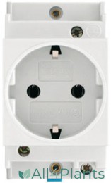 GEWISS GW96522 DIN RAIL SOCKET 2P+E 10/16A VDE CONTACT