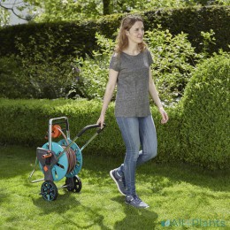 4078500034531 GARDENA AQUAROLL M EASY SLANGENWAGEN SET MET GROTE WIELEN