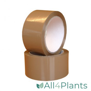 VERPAKKINGSTAPE BRUIN 50MM X 66MTR 35Mµ LOW NOISE