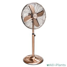 8712184054459 BESTRON DFS45SCO RETRO STATIEFVENTILATOR 45 CM KOPER 50 WATT