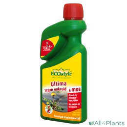 8711731011334 ECOSTYLE ULTIMA ONKRUID & MOS CONCENTRAAT 510 ML