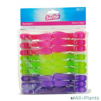 8712113409541 SORBO WASKNIJPERS DE LUXE PLASTIC VERPAKKING 36 STUKS