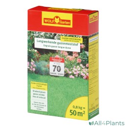 4008423867039 WOLF GARTEN LD-A 50 GAZONMEST LANGWERKEND 0.8 KG = 50 M²