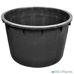 RONDE TON 280 LITER ZWART MET SCHAALVERDELING