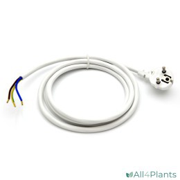 TRINATECH AANSLUITSNOER WIT 4 MTR 3 X 1,5 MM² MET RANDAARDE