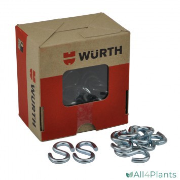 WÜRTH S-HAKEN GROOT PER STUK VERZINKT
