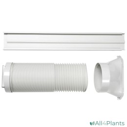 8712184054909 BESTRON AAC7000 MOBIELE AIRCONDITIONER 7000 BTU WIT 792 WATT DAKRAAM EN RAAM ADAPTER