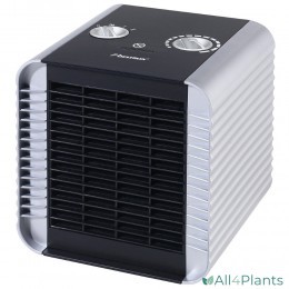 8712184025794 BESTRON ACH1500S KERAMISCHE VENTILATORKACHEL ZILVER 1500 WATT