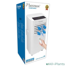 8712184054909 BESTRON AAC7000 MOBIELE AIRCONDITIONER 7000 BTU WIT 792 WATT DEGELIJK EN 5 JAAR GARANTIE